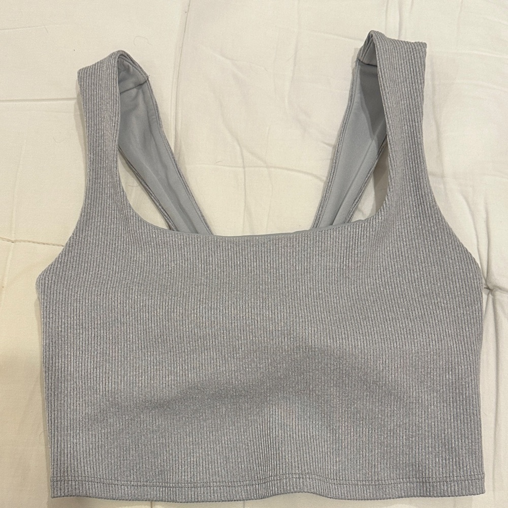 Alo Yoga Alosoft Ribbed Chic Bra Top